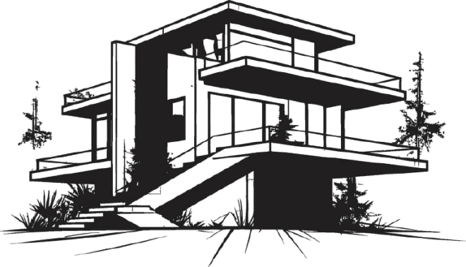 Ícone representando projetos de arquitetura autoral residencial.